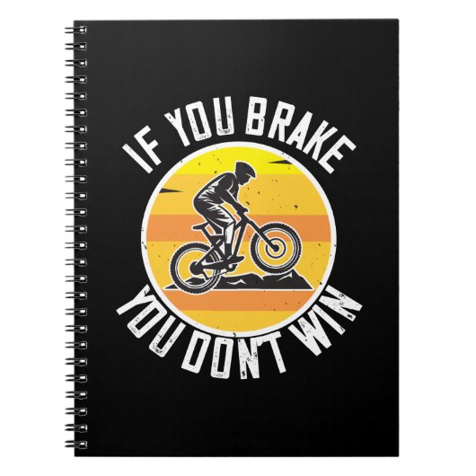 Carnet VTT - Si vous freinez vous ne gagnez pas (Devant)