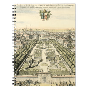 Carnet Vue aérienne de jardin formel par Éric Dahlbergh