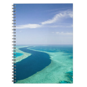 Carnet Vue aérienne de la Grande Barrière de corail par l