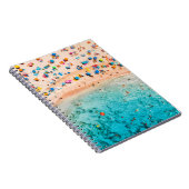 Carnet Vue aérienne de la plage de sable avec des parasol (Côté Droit)