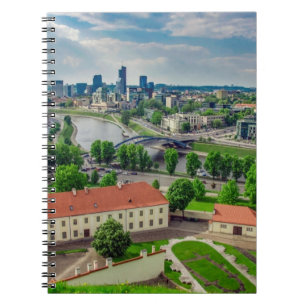 Carnet Vue aérienne de Vilnius, Lituanie