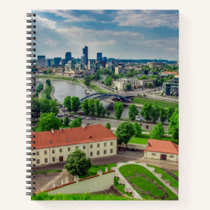 Carnet Vue aérienne de Vilnius, Lituanie