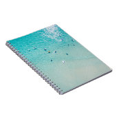 Carnet Vue aérienne des surfeurs, océan clair. (Côté Droit)