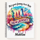 Carnet Vue aérienne époustouflante du New Jersey (Devant)