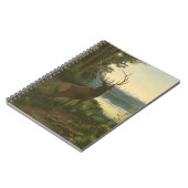 Carnet Vue arrière du lac Elk Vue sur un lac (Côté gauche)