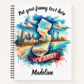 Carnet "Vue artistique de la côte du New Jersey" (Devant)