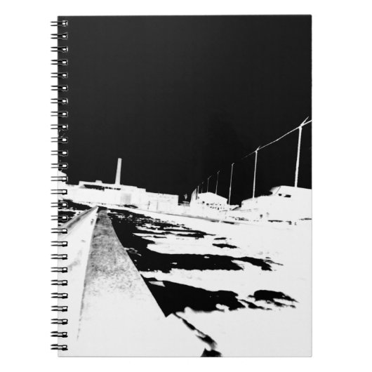Carnet Vue au sol des voies ferrées - négatif (Devant)