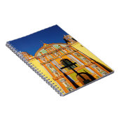 Carnet Vue d'angle faible d'église fleurie jaune (Côté Droit)