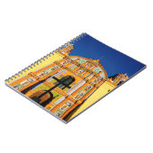 Carnet Vue d'angle faible d'église fleurie jaune (Côté gauche)