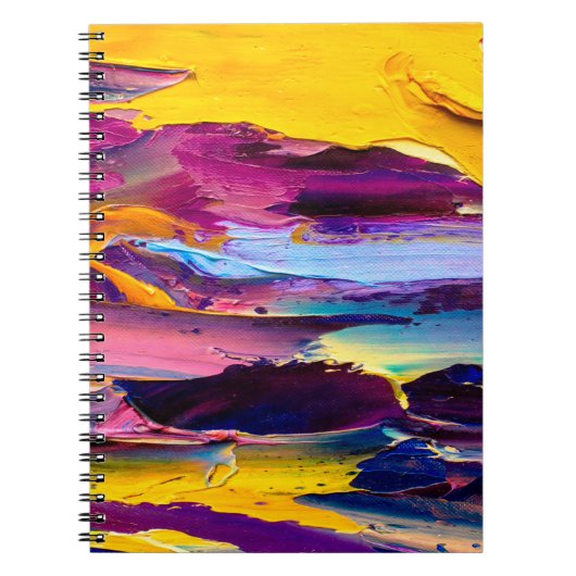 Carnet Vue de fermeture d'une palette de peinture à l'hui (Devant)