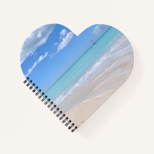 Carnet Vue de la mer depuis la plage (Devant)