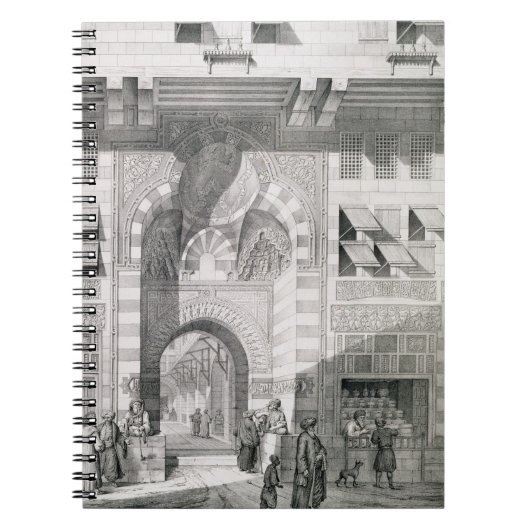 Carnet Vue de la porte d'Okal Kaid-Bey, des 'monuments (Devant)