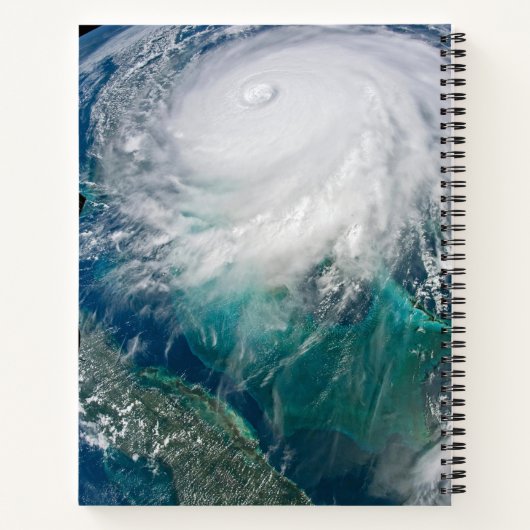 Carnet Vue De L'Ouragan Dorian. (Dos)
