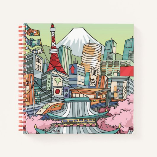 Carnet Vue de Tokyo (Devant)