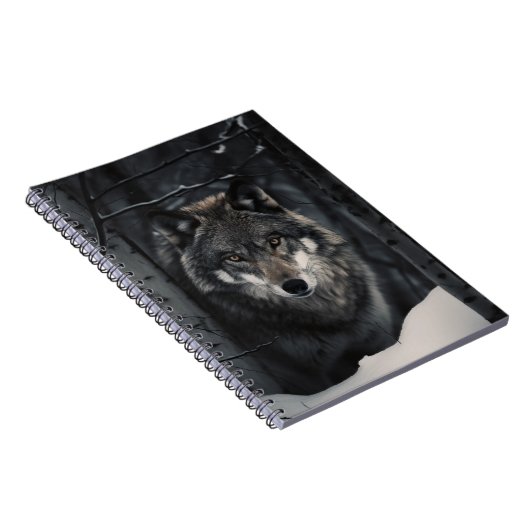 Carnet Vue du loup d'hiver (Côté Droit)