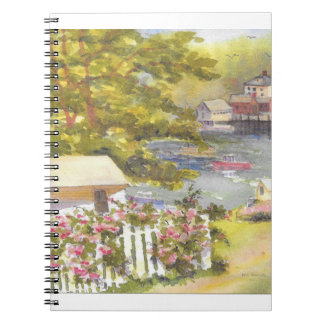Carnet vue du port de stonington