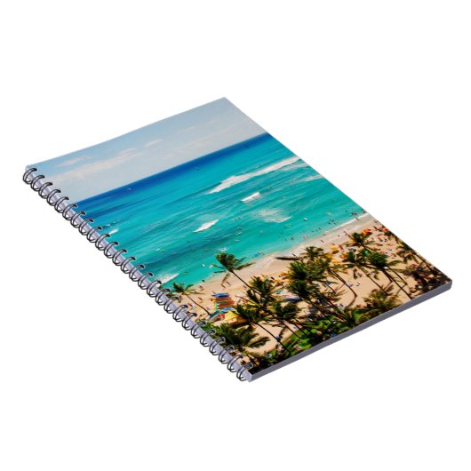 Carnet Vue Élevée Sur La Plage De Waikiki, Honolulu 2 (Côté Droit)