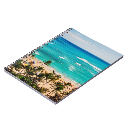 Carnet Vue Élevée Sur La Plage De Waikiki, Honolulu 2 (Côté gauche)