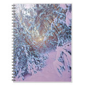 Carnet Vue forestière d'hiver (Devant)