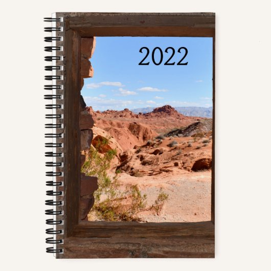Carnet Vue intérieure de la cabine sur la Vallée de Feu   (Recto)