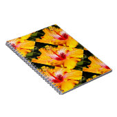 Carnet Vue latérale de la fleur d'hibiscus orange (Côté Droit)