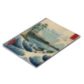 Carnet Vue mer japonaise - ajouter un nom (Côté gauche)