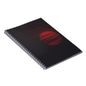CARNET VUE PLEINE LUNE ROUGE (Côté Droit)