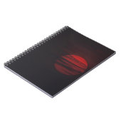 CARNET VUE PLEINE LUNE ROUGE (Côté gauche)