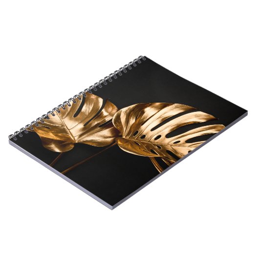 Carnet Vue rapprochée de l'or naturel peint monstère trop (Côté gauche)