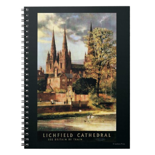 Carnet Vue sur la cathédrale de Lichfield (Devant)