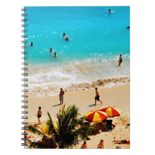 Carnet Vue surélevée de la scène de Waikiki Beach, Honolu