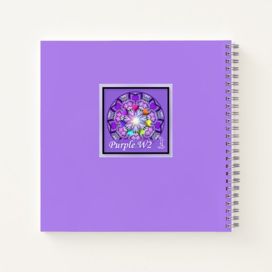 Carnet W2 pourpre (Dos)