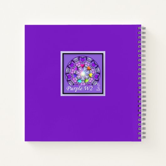 Carnet W2 pourpre (Dos)