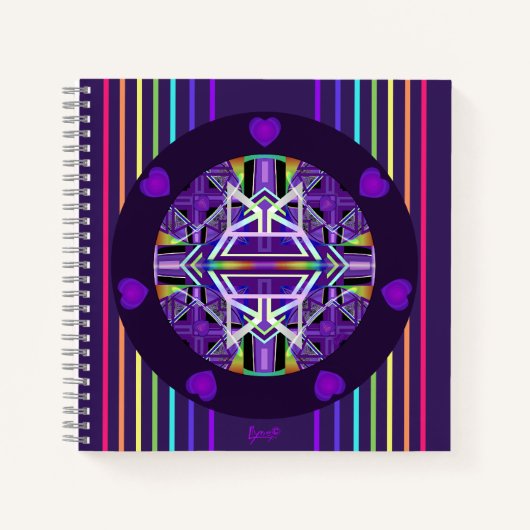 Carnet W3 violet (Devant)