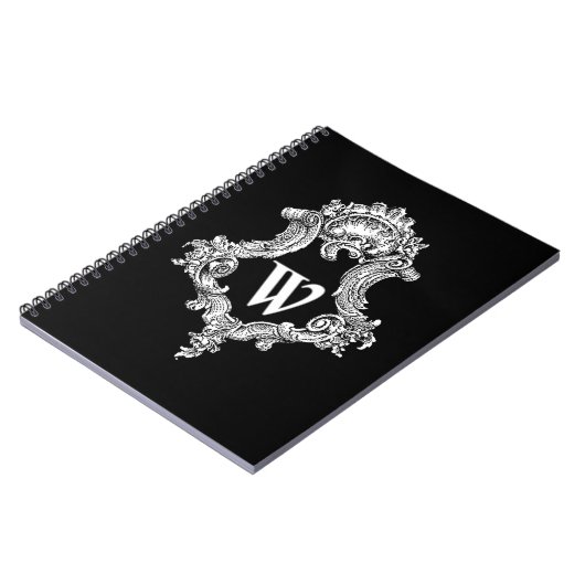 Carnet W Monogramme initial (Côté gauche)