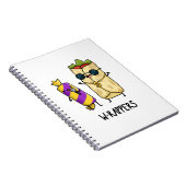 Carnet W-rappeurs Blague drôle de nourriture (Côté Droit)