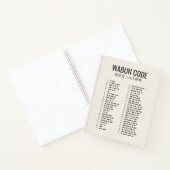 Carnet Wabun Code 和文モールス符号 Morse Spiral (Intérieur)