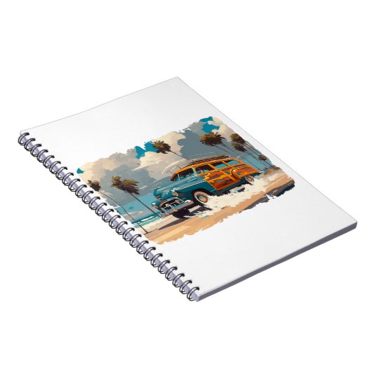 Carnet Wagon classique en bois (Côté Droit)