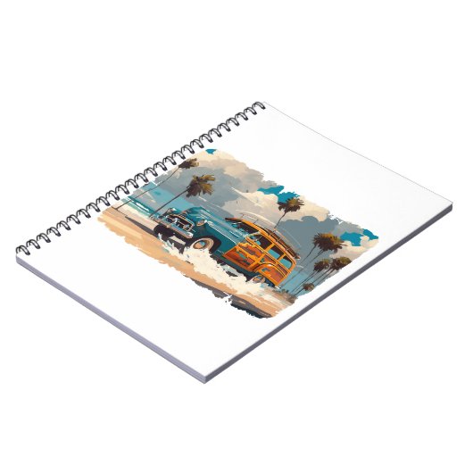 Carnet Wagon classique en bois (Côté gauche)