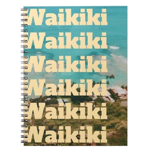 Carnet Waikiki, Honolulu, Oahu, Hawaï (Devant)