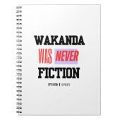 Carnet WAKANDA Was Never Fiction | Spiral Photo Notebook (Devant)