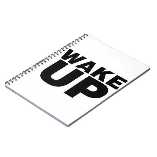 Carnet Wake up Black (Côté gauche)