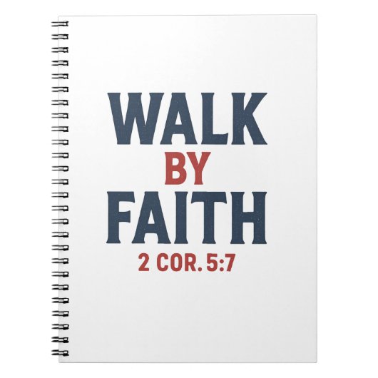 Carnet Walk by Faith 2 Cor 5:7  (Devant)