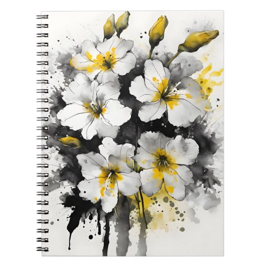 Carnet Wallflower - Watercolor flowers (Devant)