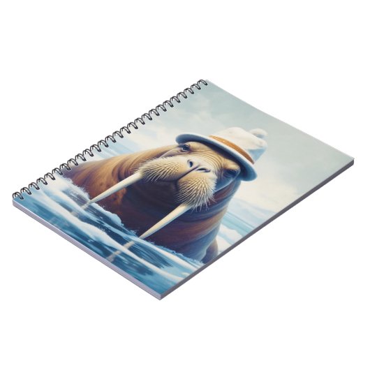 Carnet Walrus avec casquette (Côté gauche)