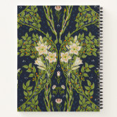 Carnet Walter Crane Vintage Marine Blanche Lily Pattern (Dos)