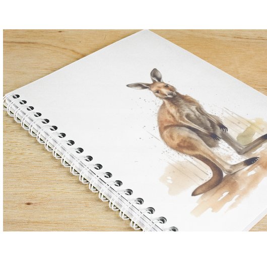 Carnet Wanderer extérieur : aquarelle Kangaroo