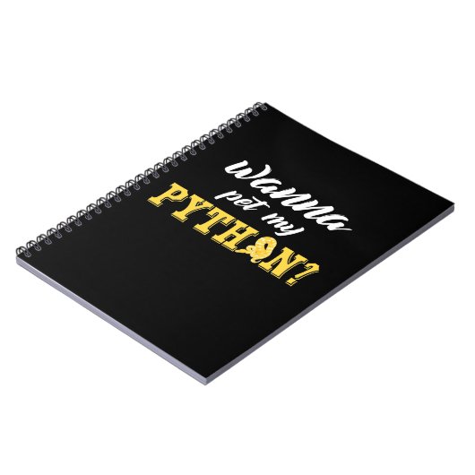 Carnet Wanna Pet My Python (Côté gauche)