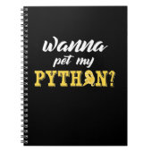 Carnet Wanna Pet My Python (Devant)