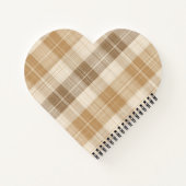 Carnet Warm Beige Plaid Linen Texture with Weaves (Dos)